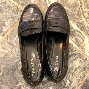 Prada Croc Loafers